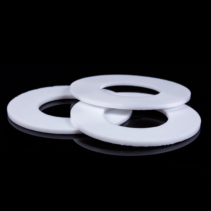 DN15 18x10x2mm Fit 1/2" BSP Thread PTFE Food Grade Flat Washer Gaskets Spacer Insulation Sealing Ring Strip