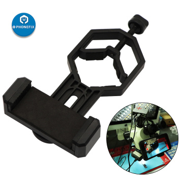 Cell Phone Adapter with Spring Clamp Mount for Stereo Microscope Accessories Video Adapter Telescope Mobile Phone Clip Bracket