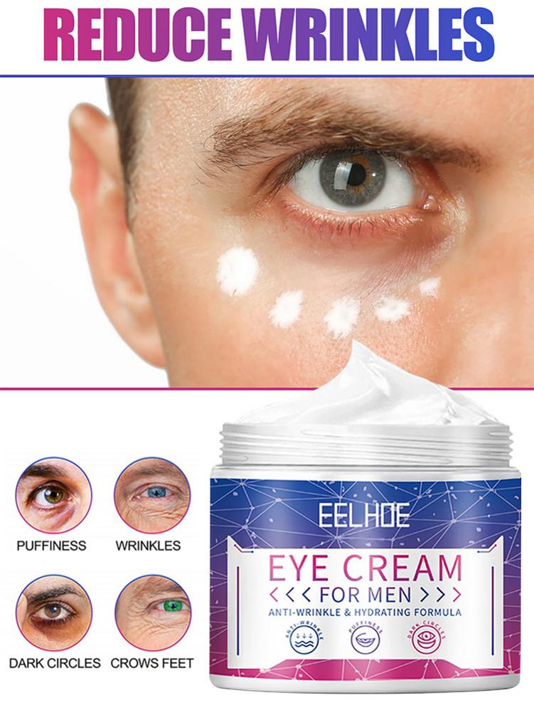 Men Eye Cream Lightweight Natural Moisturizer Care Essence Anti Wrinkle Eye Cream Dark Circles Remove Ageless Eye Cream