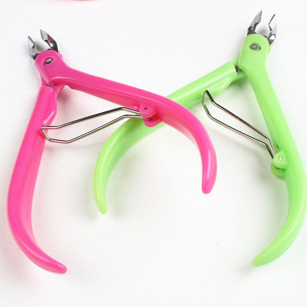 Nail Art Nipper Stainless Steel Rainbow Tweezer Clipper Dead Skin Remover Scissor Plier Pusher Manicure Pedicure Tools