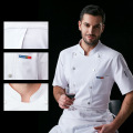 Uniform Male Kitchen Work Clothes With Short Sleeves Female Youth Summer Restaurant Hotel Breathable Elastic Thin Model