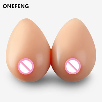 ONEFENG Silicone Artificial Breasts 400-1600g/pair for Shemale Cross Dresser Transgender False Boobs