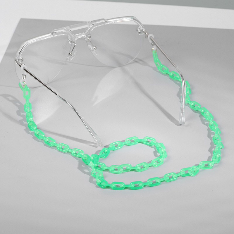 New Design Clear transparent Sunglasses Acrylic Chain For Women Glasses Lanyard Strap Necklace Reading Glasses 7 colors