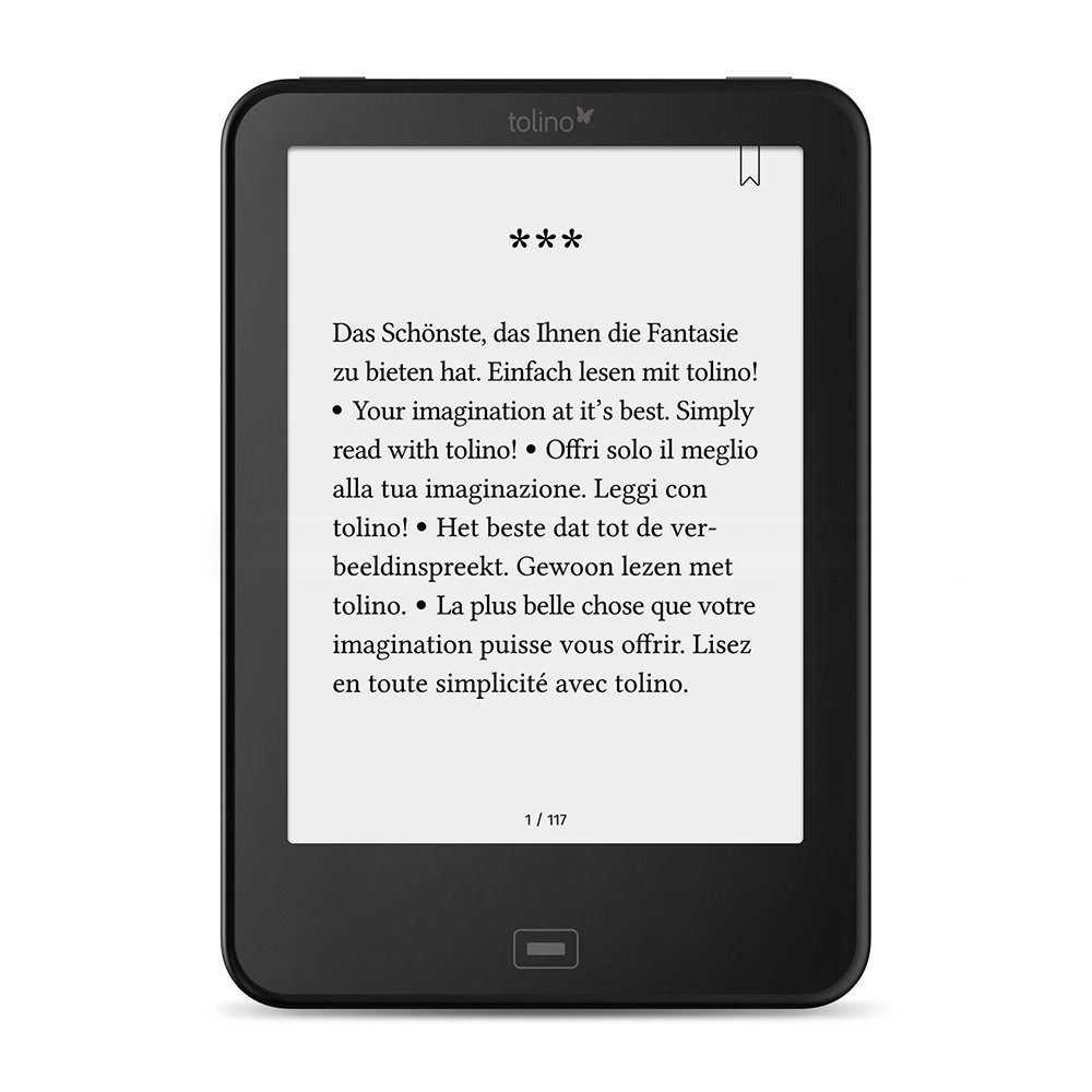 Tolino Vision 2 e reader e-ink 6 inch 1024x758 touchscreen ebook Reader WiFi Tap2 cover for page turning! Daily waterproof