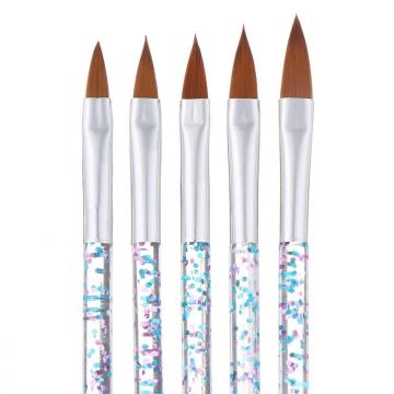 5PCS Nail Crystal Pen Manicure brush Carved Pen Sequin Rod Nail Brush Set