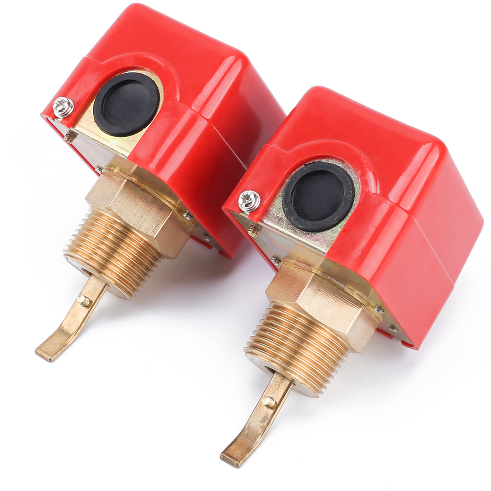 ELECALL 1" 220VAC 3A Water/Paddle Flow Sensors Male Thread Flow Paddle Water Pump Flow Switch HFS-25 High Quality 2pcs