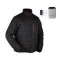 Unisex Heated Fishing Jackets with Power Bank Black Thermostat Warm Heating Cotton Clothing Winter Hiking Hunting Thermal Coat