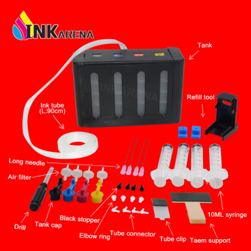INKARENA Continuous Ink Supply System CISS Ink Kits Replacement for HP 121 122 123 140 141 300 301 302 304 650 Printer ciss Tank