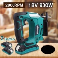 21V Cordless Jig Saw Rechargeable Electric Planer Cordless Wood Cutting Saw Blades Jigsaw Power Tool with Li-Ion Battery US Plug