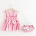 Bear Leader Baby Clothing Sets Cute Summer Sleeveless Dress Girls 3 Pcs Sets Short Pants+Dress Set Stripe Patten for Baby 6-24M