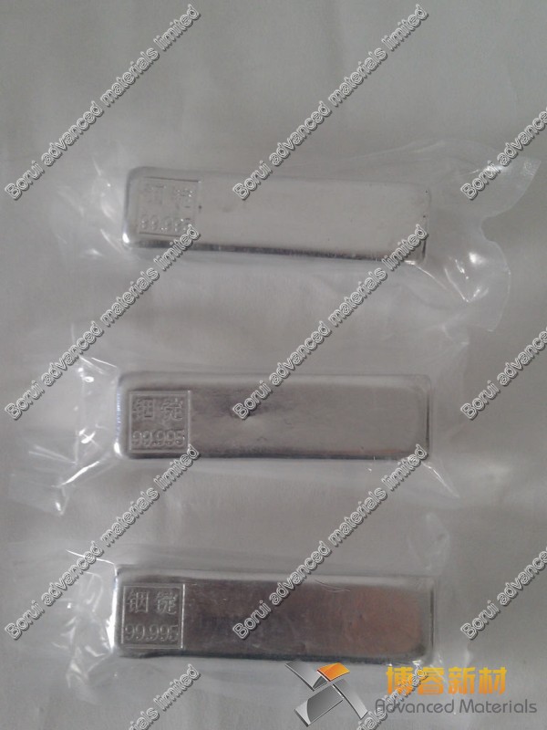 Indium Metal, 99.995% pure, 10kg/packing, Indium ingot