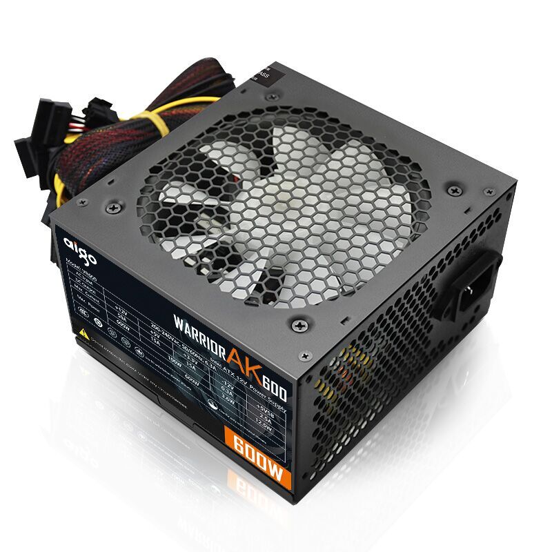 Aigo max 600W PC PSU Power Supply unit 80plus Black Gaming Quiet 120mm rgb Fan 24pin 12V ATX Desktop computer Power Supply BTC