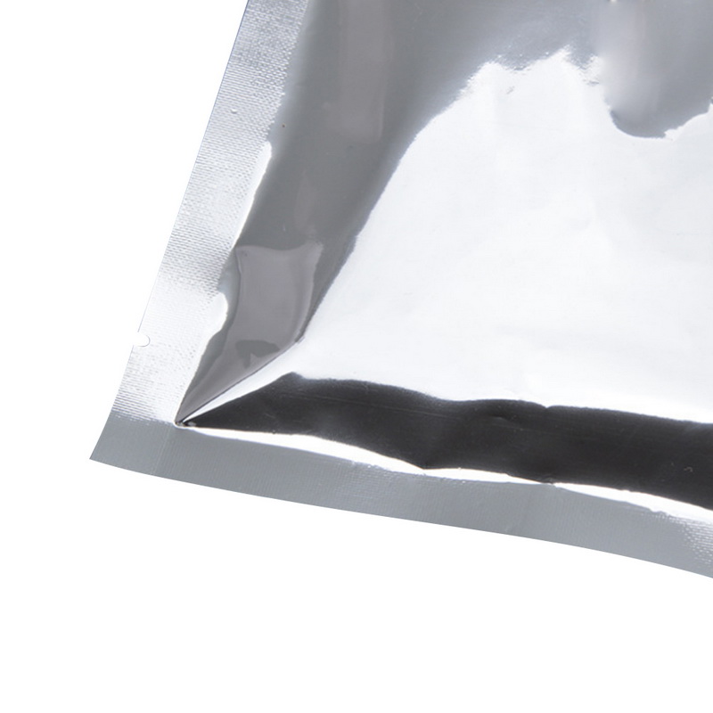100pcs Silver Aluminum Foil Mylar Bags Vacuum Sealer Zipper Food Saver Bag Storage Pouches For Kitchen Supplies