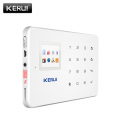 KERUI 1.7 Inch TFT Screen GSM Home Burglar Security Alarm Protection APP Control Built In Siren With Door Sensor Alarm