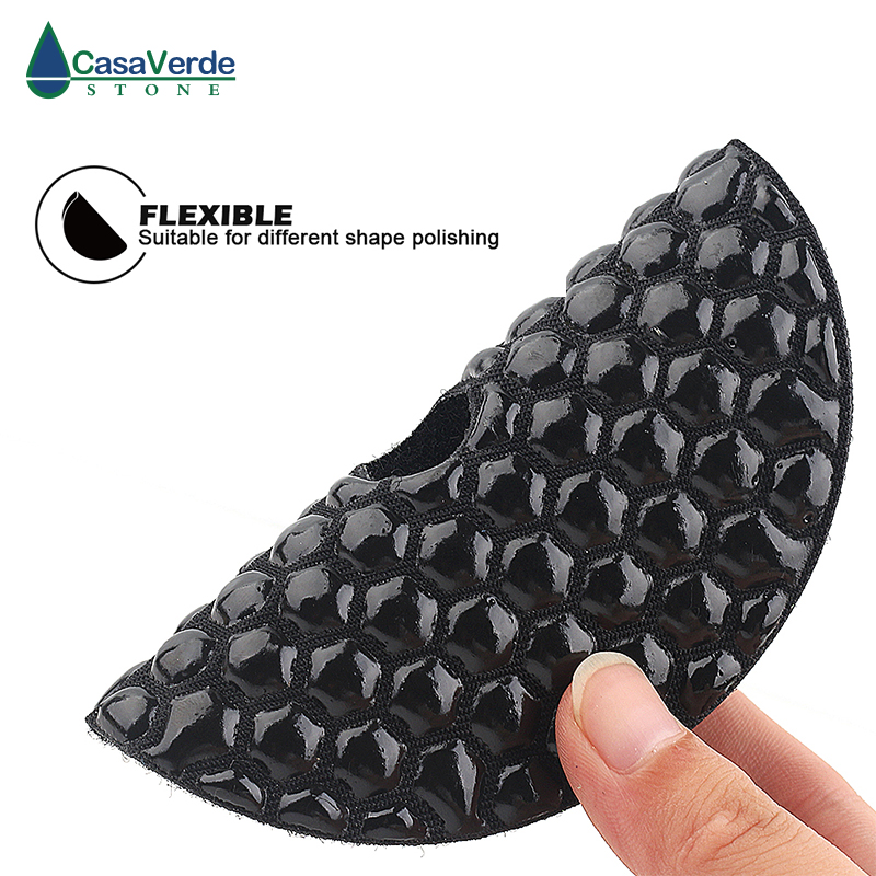 Free shipping 4 inch 100mm black buff polishing pad wet for polishing granite,marble and Engineered stone