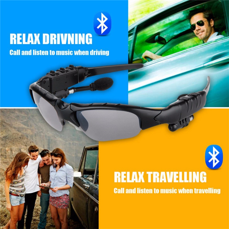 Mambaman Sport Stereo Wireless Bluetooth 4.1 Headset Telephone Driving Sunglasses/mp3 Riding Eyes Glasses With colorful Sun lens