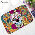 Zeegle Skull Outdoor Rugs Home Entrance Doormat Non-slip Area Rug For Living Room Kids Bedroom Carpet Bedside Rugs Bathroom Mat