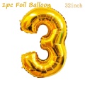 Number 3 balloon