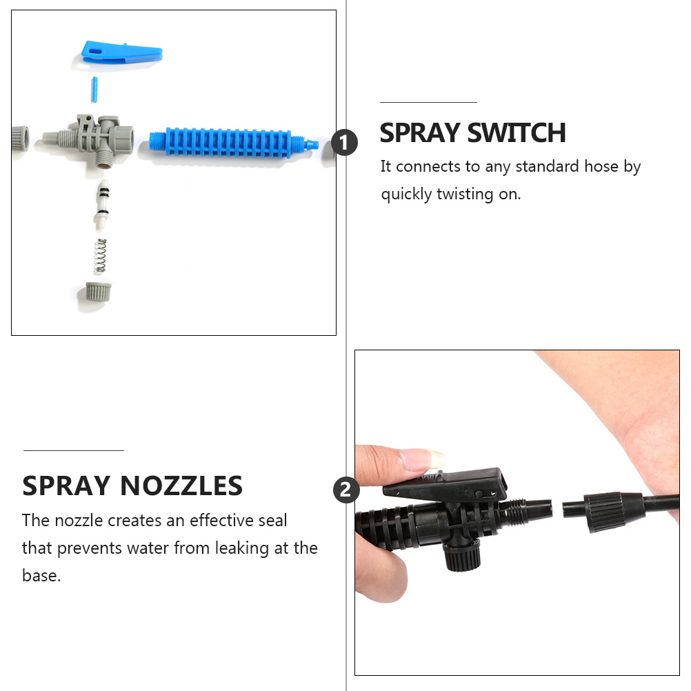 2pcs Spray Nozzles Spray Switch Sprayer Replacement for Garden