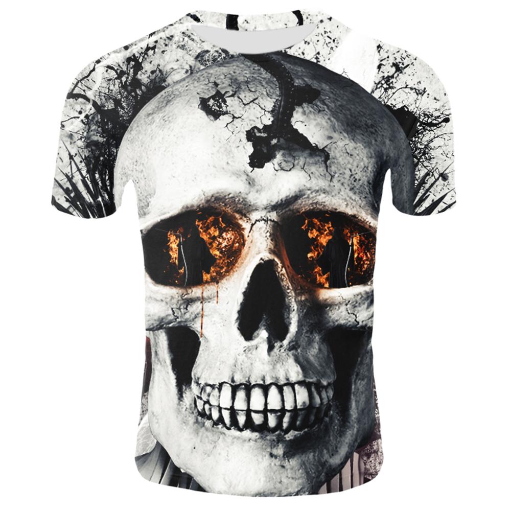 2020 New Fashion Male Skeleton Internal Organs 3D Printed Round Neck Short-Sleeved T-Shirt Anime Funny Halloween Men T Shirt