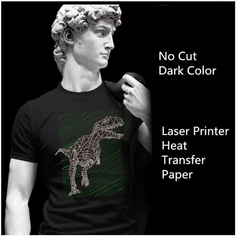 A4/A3 Size A+B Dark Laser No Cut Heat Transfer Paper Self Weeding Thermal Paper Transfer For T-shirt