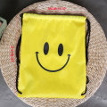 Smiley bag drawstring bag Unisex drawstring backpack packet Solid bag Nylon Drawstring Sport Travel Outdoor Backpack Bags