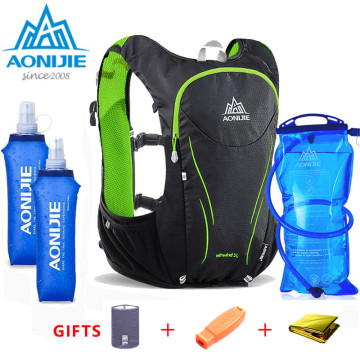 2018 AONIJIE Men Women Marathon Hydration Vest Pack for 1.5L Water Bag Cycling Hiking Bag Outdoor Sport Camp Running Backpack