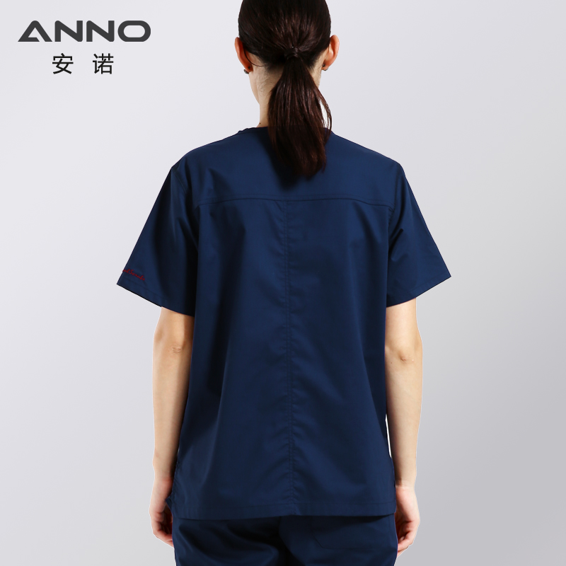 ANNO Cotton Scrubs Set Nursing Uniforms for Unisex Elastic Clothing Height Quality Nurse Uniform Hospital Staff Suit