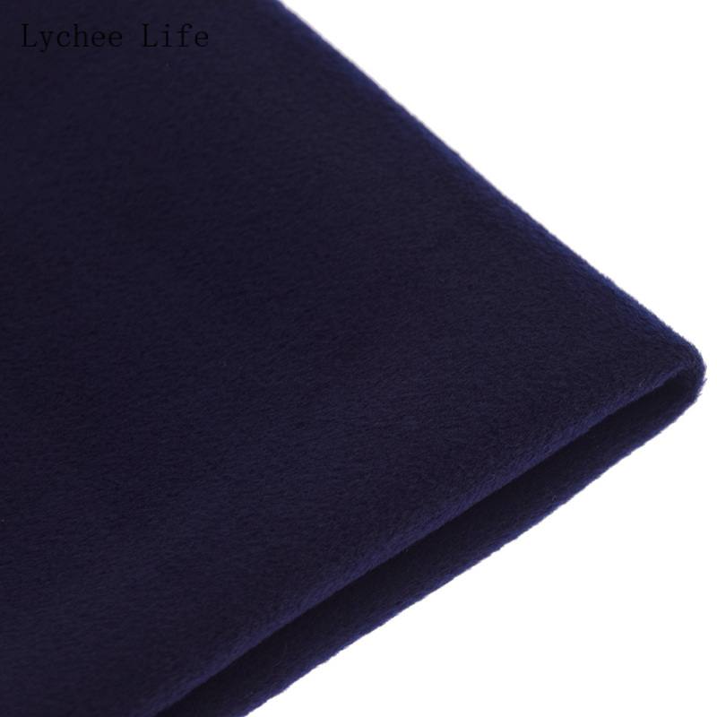 Lychee Life 45x50cm Double-sided Thick Winter Imitation Wool Cloth Fabric For Women Coat Clothes Diy Sewing Crafts