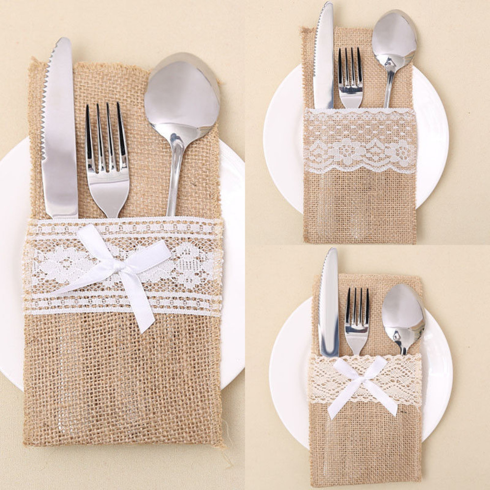 Christmas Kitchen Knife And Fork Set / Table Place Decoration Bags Kitchen Accessorie Home Storage Bags