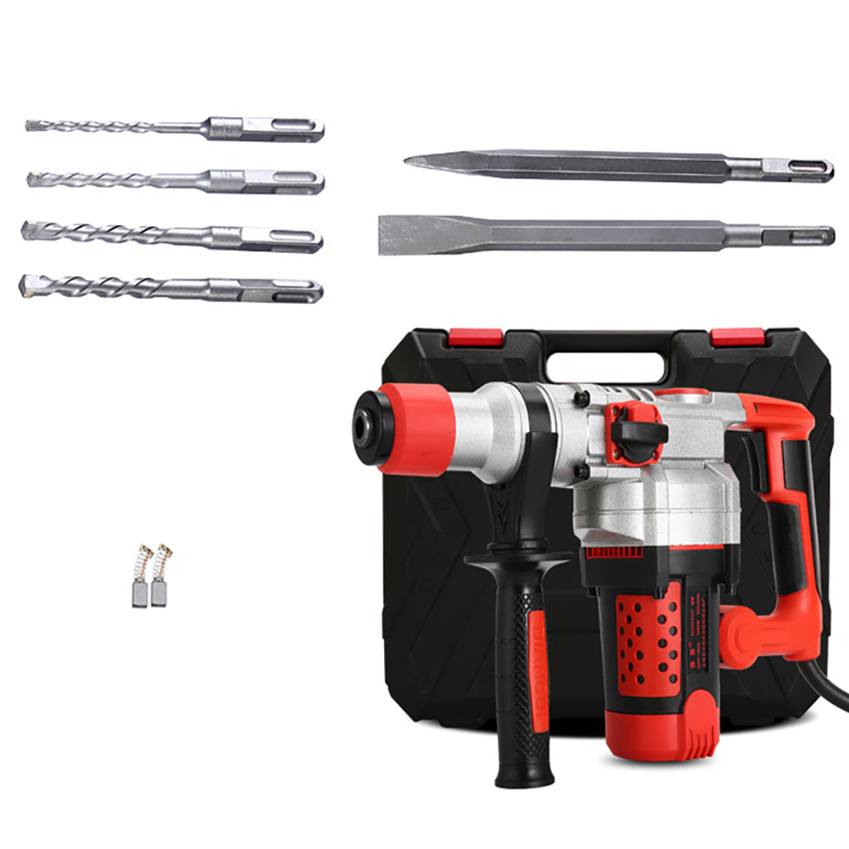 Multifunctional Rotary Hammer 6pcs Accessories Electric Demolition Hammer Impact Drill Punch Power Tools Electric hammer pick