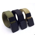 Military Army Canvas Belt for Men Women Waist Belt 2020 Fashion Plastic Buckle Casual Cowboy Black Belts Ceinture Strap for Jean