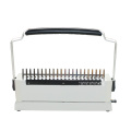 DC-2100 Comb-Type Rubber Ring Clamp Binding Machine A4 Paper Puncher 21-Hole File Punching Machine Adjustable Hole Distance