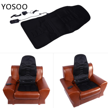 Electric Heating Massage Pad Chair Seat Car Home Vibrating Mattress Shiatsu Heat Neck Lumbar Back Support Massageador Cushion