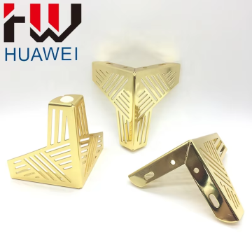 Triangle Furniture 130mm Metal Gold Couch feet