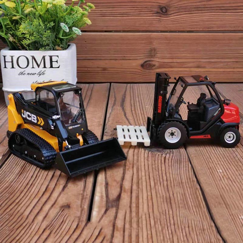 1/32 scale metal diecast Manitou forklift JCB loader simulation construction machinery vehicle model child toy gift collection