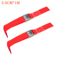 2pcs Fastener Heavy Duty Car Cargo Tie Down Strap Luggage Truck Tension Rope Multifunctional Bike Ratchet Belt With Buckle
