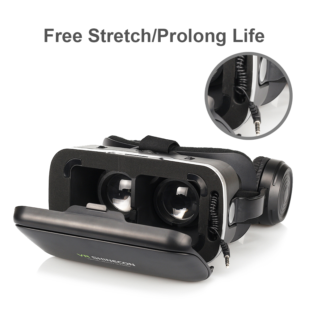 VR SHINECON 6.0 vr box 2.0 3d vr glasses virtual reality gafas goggles google cardboard Original bobo vr headset For smartphone