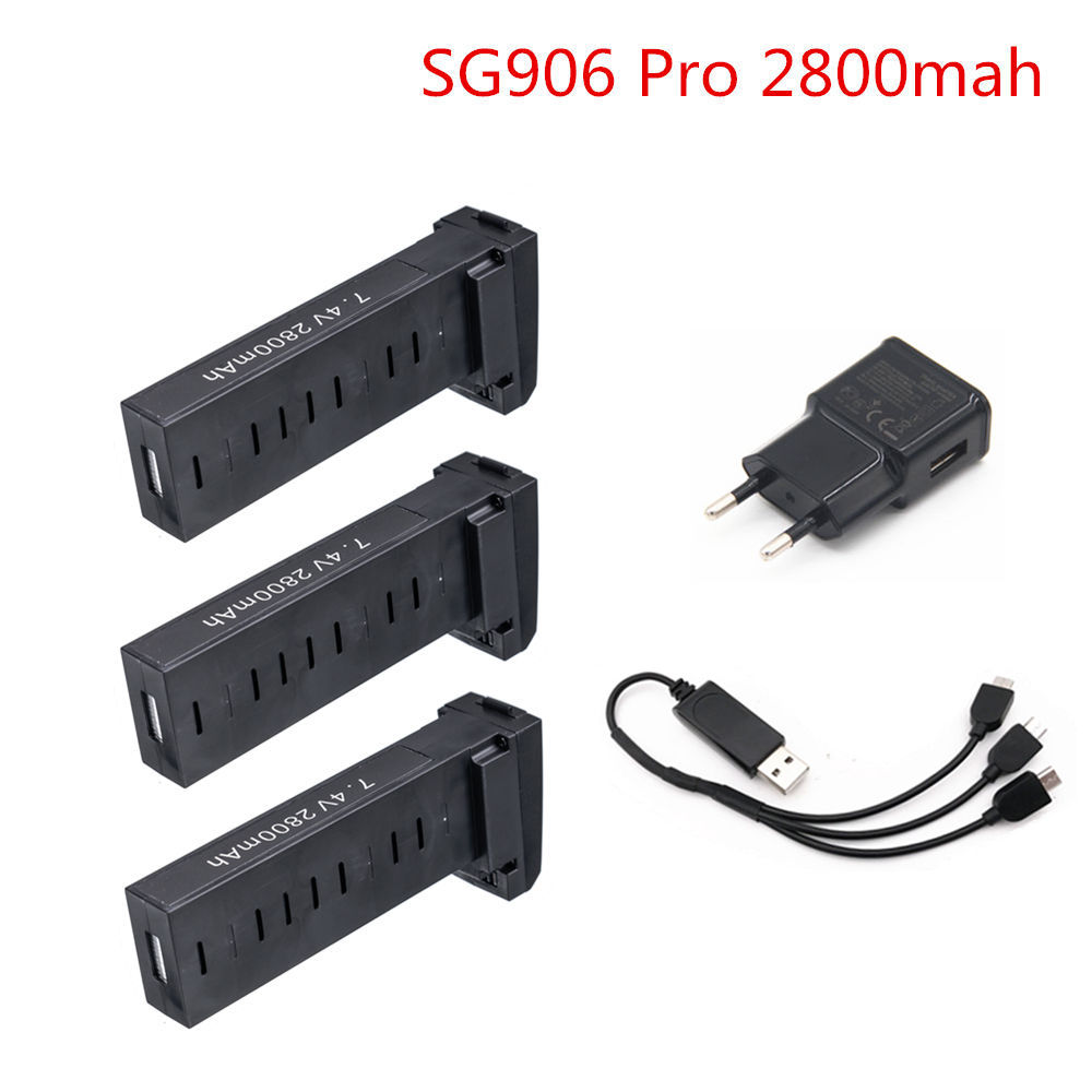 Original Battery For SG906 Pro 7.4V 2800mAh 3400mAh RC Drone Battery Lipo Battery Accessories SG906 pro Battery With Charger