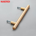 NAIERDI 2" ~ 39'' Kitchen Door Handles T Bar Pull Straight Handle Drawer Knobs Cabinet Pulls Diameter 12mm Furniture Handle