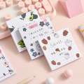 80 pages/set Korean Fashion Flowers Avocado Fruit Memo Pad Sticky Notes Planner Sticker To Do List Cute Memo Sheet Stationery
