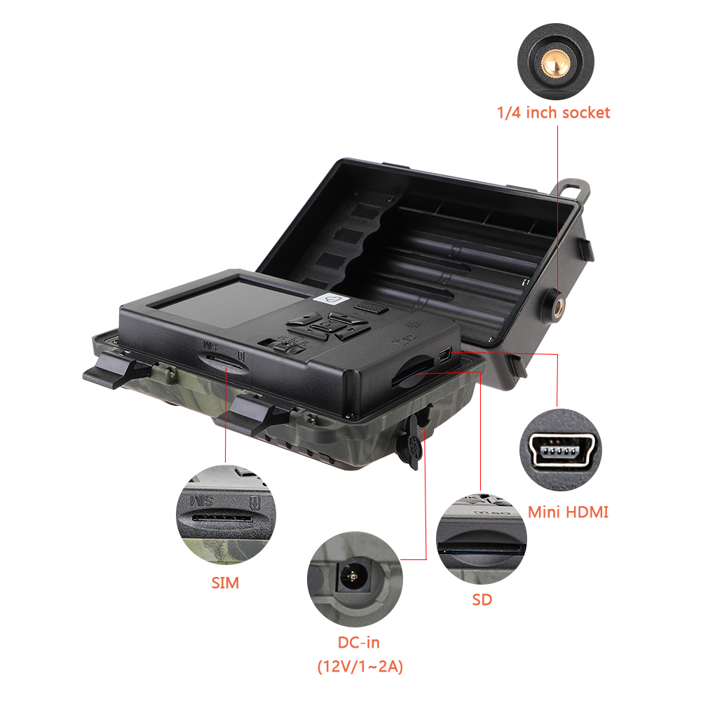 WingHome 480Ace 4G Hunting Trail Camera 24MP HD Cloud APP Cameras 940nm IR Forest Wildife Game Camera with Cloud system GPS APP