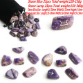 25Pcs Natural Rune Stones Chakra Amethyst Crystal Agate Silver Fortune-telling Divination Rune Stone Healing Aquariums Decor