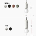 Nordic Colorful Terrazzo pendant lights Modern Industial Lamp Hanging Lamp for dining room restaurant Bedroom Indoor lamps
