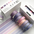 8 pcs/lot Basics grid solid color Masking Washi Tape Decorative Adhesive Tape Decora Diy Scrapbooking Sticker Label Stationery
