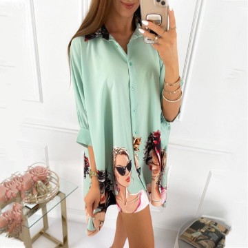 Spring Women Blouses 3/4 Sleeve Autumn Blouse Women Blouse Shirt Office Elegant Work Shirt Plus Size Top Blusas Mujer De Moda