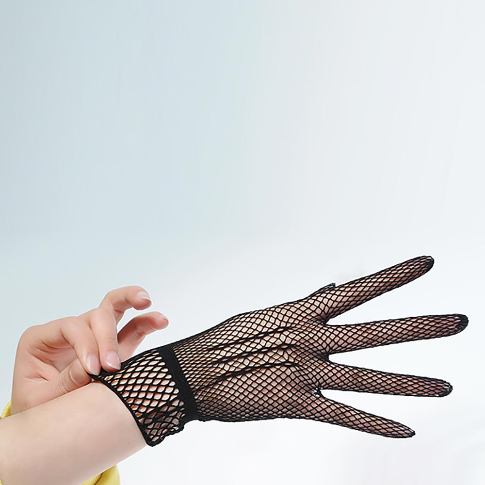 Women Summer UV-Proof Driving Gloves Mesh Fishnet Gloves Nylon Mesh Solid Thin Summer women gloves mitten animals gloves woman#1