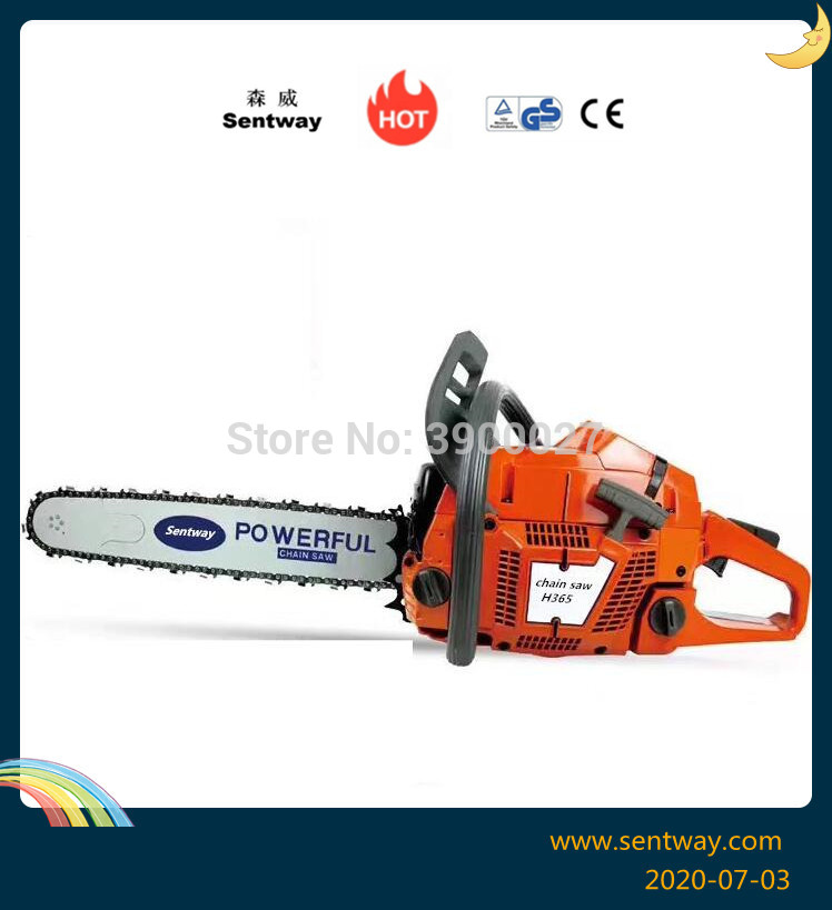 free shipping H365 24"bar 2-Stroke wood cutter chain saw HUS 365 Gasoline CHAINSAW ,65CC CHAIN SAW