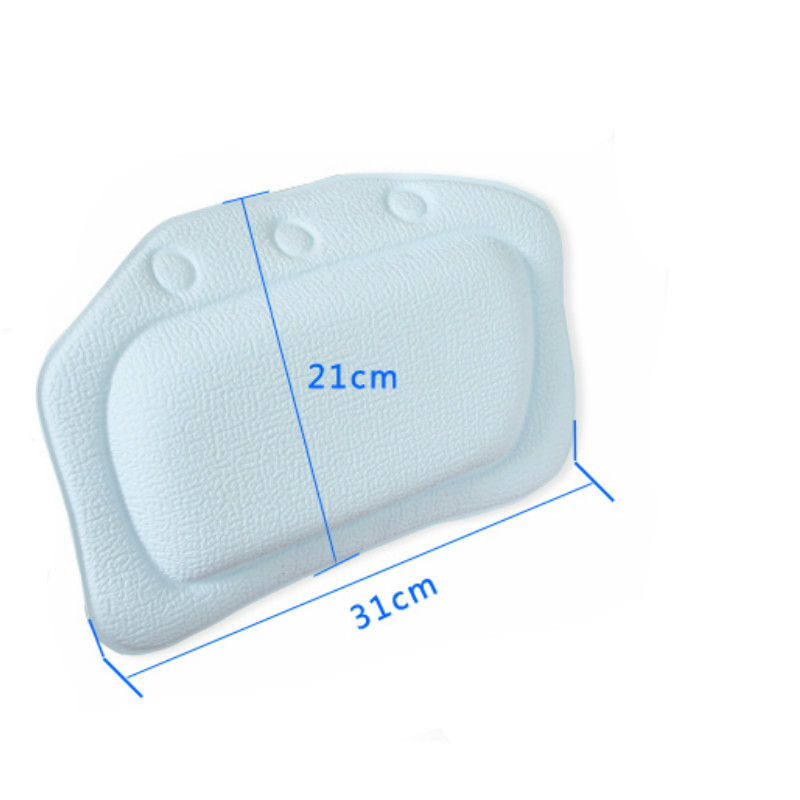 SPA Bath Pillow Bathtub Pillow PVC Neck Bathtub Cushion Soft Headrest Suction Cup Bathtub Pillow Accessories