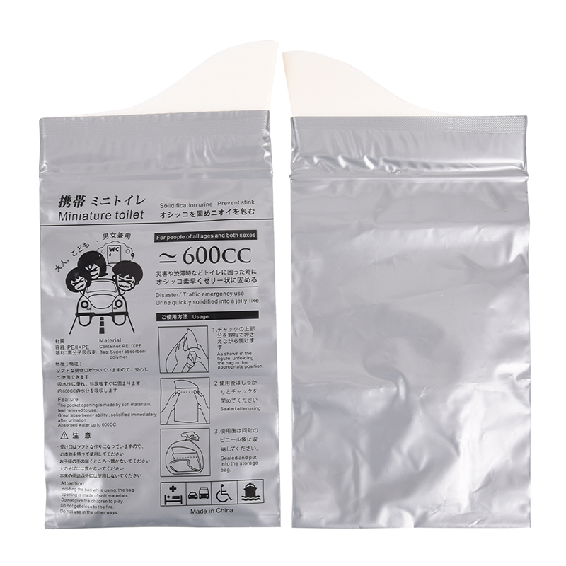 Unisex Disposable 600CC Urine Bag Outdoor Travel Emergency Mini Toilet For Children Adult